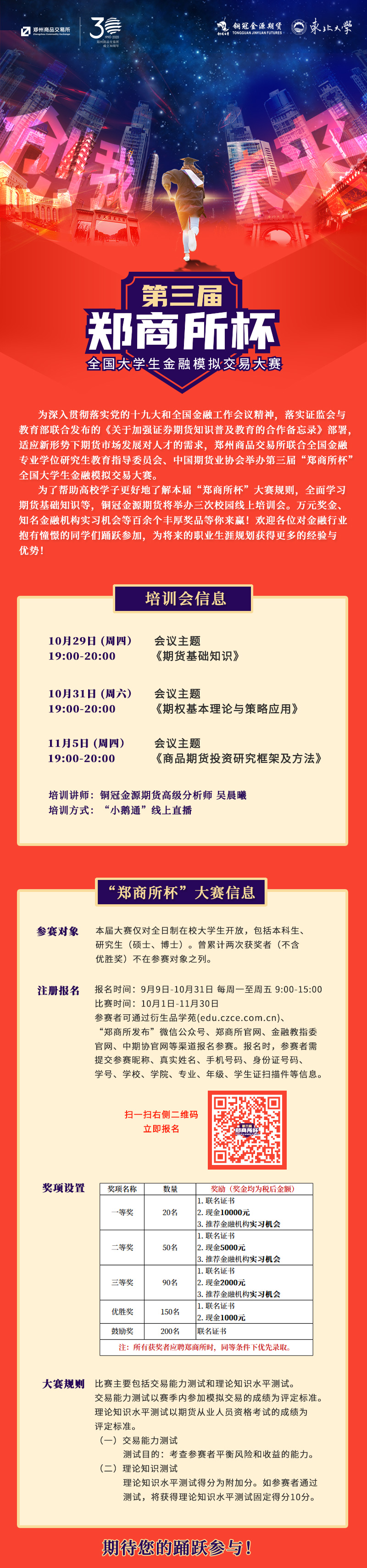 【“鄭商所杯”線上培訓(xùn)會】期貨市場發(fā)展情況及基本交易規(guī)則線上講座